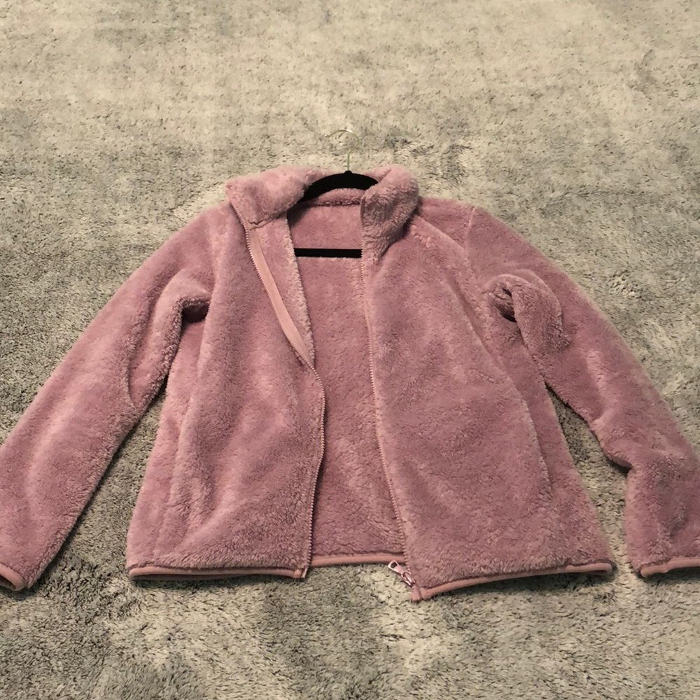 Purple fluffy UNI QLO sweater